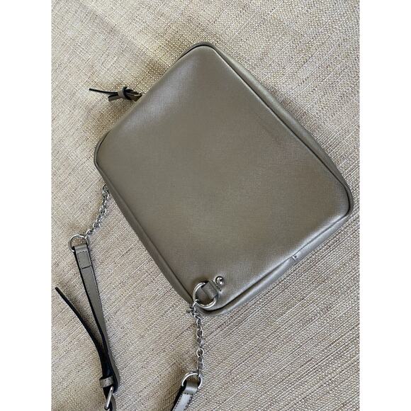 Kenneth Cole Silver Crossbody Chain Purse Retro Glamour - Picture 5 of 8